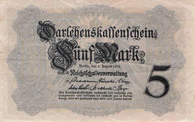 5 Mark 1914 ro.48c Serie F